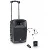 LD Systems ROADBUDDY 10 HS - Battery Powered Bluetooth Speaker with Mixer, Bodypack and Headset