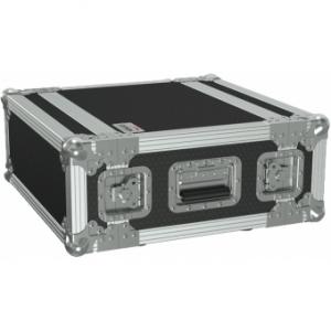 FCX104/B - 19&quot; flightcase - 4HE - 360mm depth - 19&quot; mounting profile on front &amp; rear - Black version