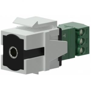 VCK315/W - Keystone adapter - 3.5 mm Jack female - 3-p terminal block - White