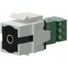 VCK315/W - Keystone adapter - 3.5 mm Jack female - 3-p terminal block - White