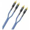 Cablu Sommer HICON SC-ONYX 2RCA/2RCA 1M,albastru