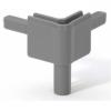 Adam Hall Hardware Q 4502 FMG - Corner for Lid Location female medium grey