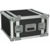 FCX106/B - 19&quot; flightcase - 6HE - 360mm depth - 19&quot; mounting profile on front &amp; rear - Black version