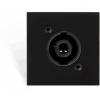 Cp45spe/b - connection plate d-size speaker 45 x 45 mm - black version