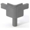 Adam Hall Hardware Q 4502 MMG - Corner for Lid Location male medium grey