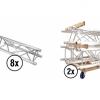 Alutruss set trilock 6082-2000 + truss transport