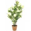 Europalms rose shrub, artificial, cream, 86cm