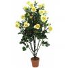 Europalms rose shrub, artificial, light-yellow, 140cm