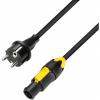 Adam hall cables 8101 t con 1000 - power cord cee 7/7 - powercon true1