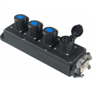 PBB1632 - Electric distribution box, 16A 10p input plug, output sockets 4x16A 3p