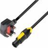 Adam Hall Cables 8101 TCON 0150 GB - Power Cord BS1363/A  Powercon True1 1.5mm&sup2; 1.5m