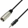 Adam Hall Cables K3 BWM 0100 - Audio Cable 3.5 mm Stereo Jack Male to XLR Male, 1 m