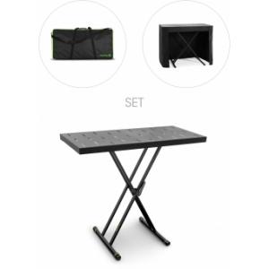 Gravity KSX2 RD SET1 - Keyboard stand X-Form double and support table Set 1