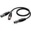 Ref735/1.5-h - xlr female - 2 x xlr male - 1.5 meter -