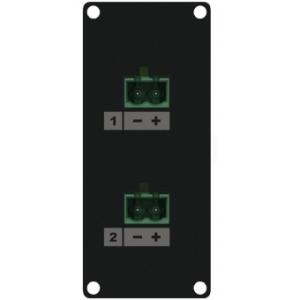 CASY148/B - CASY 1 space speaker level 2x 2-pin terminal block to 2-pin terminal block - Black version