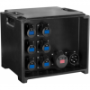 PBC3210 - Power-box, 32A 5p input plug, output sockets 6x16A 3p, 1x32A 5p