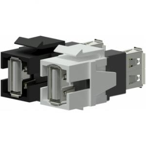 VCK622/W - Keystone adapter - USB 2.0 A - USB 2.0 A - White