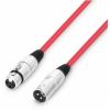 Adam hall cables 3 star mmf 0050 red - microphone