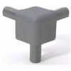 Adam hall hardware q 4506 mg - corner for casemaker medium grey