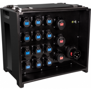 PBC63123 - Power-box, 63A 5p input plug, output sockets 3x32A 5p, 12x16A 3p