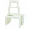 EUROPALMS LEICHTSIN DECO TABLES, white