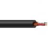 MC305/1 - Balanced microphone cable - flex 2 x 0.23 mm&sup2;- 24 AWG - 100 meter, black