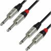 Adam Hall Cables K4 TPP 0090 - Audio Cable REAN 2 x 6.3 mm Jack Mono to 2 x 6.3 mm Jack Mono 0.9 m