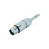 Neutrik adapter xlr(f)/jack(m) stereo na3fp