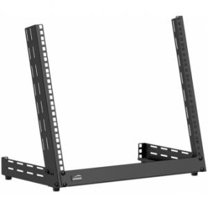 TPR309A/B - Desktop open frame rack - 9 units - Adjustable angle 0&deg;~15&deg; - Black