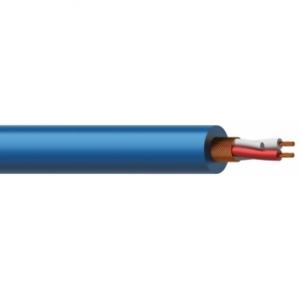 MC305B/1 - Balanced microphone cable - flex 2 x 0.23 mm&sup2;- 24 AWG - 100 meter, blue