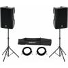 Omnitronic set 2x xkb-215a + speaker stand move mk2