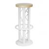 Alutruss bar stool with ground plate white