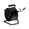 CRM602 - Cable reel Euro Power female &amp; XLR male to 2 x Powercon female, XLR male &amp; XLR female with balanced Microphone cable &amp; 3G1 power cable - 25 meter