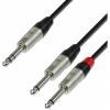 Adam hall cables k4 yvpp 0090 - audio cable rean 6.3 mm jack stereo to