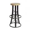 Alutruss bar stool, curved black