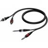 CAB631/3 - 2 x RCA/Cinch male - 2 x 6.3 mm Jack male mono - 3 meter