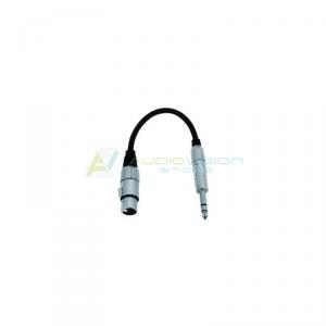 OMNITRONIC Adaptercable XLR(F)/Jack stereo 0.2m bk