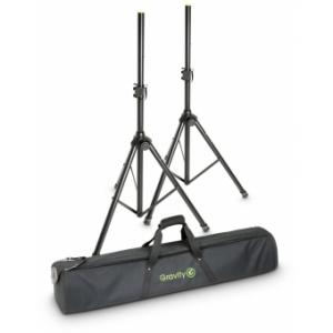Gravity SS 5212 B SET 1 - Speaker Stand Set of 2 Speaker Stands, Steel, with carrying bag