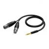 Ref709 - 6.3 mm jack male stereo to xlr male &amp;