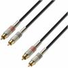 Adam Hall Cables K3 TCC 0100 - Audio Cable 2 x RCA male to 2 x RCA male 1 m