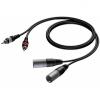 Cab701/1.5 - 2 x xlr male - 2 x rca/cinch male - 1,5