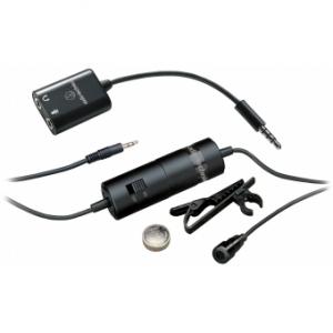 Microfon condenser omnidirectional de tip lavaliera ATR3350iS cu adaptor pt.smartphone