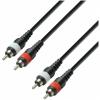 Adam hall cables k3 tcc 0100 m - audio cable moulded 2 x rca male to 2