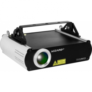 WIZARD - RGB laser projector, green (100mW) red (120mW) blue(600mW), DMX, ILDA, SDcard