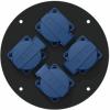 Crp244g - center connection plate 185 mm  4 x schuko