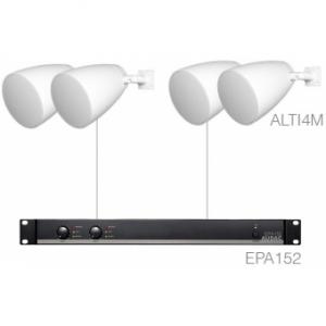 Audac LENTO4.4EM/W Sistem sonorizare 4 x ALTI4M/W + EPA152 - Alb