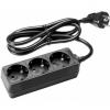 Adam hall accessories 8747 x 3 m 5 - 3-outlet power strip 5m cable