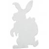 Europalms silhouette easter rabbit, white, 60cm
