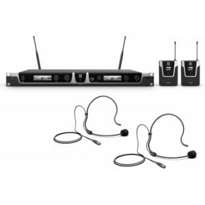 LD Systems U508 BPH 2 - Dual - Wireless Microphone System with 2 x Bodypack and 2 x Headset