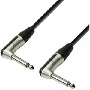 Adam Hall Cables K4 IRR 0030 - Instrument Cable REAN 6.3 mm angled Jack mono to 6.3 mm angled Jack mono 0,3 m
